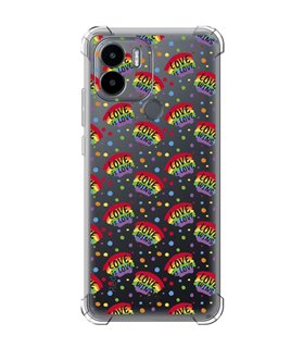 Funda Antigolpe [ Xiaomi Redmi A1 Plus ] Dibujo Auténtico [ Arcoiris - Love Wins ] Esquina Reforzada Silicona 1.5mm