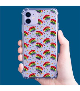 Funda Antigolpe [ Xiaomi Redmi A1 Plus ] Dibujo Auténtico [ Arcoiris - Love Wins ] Esquina Reforzada Silicona 1.5mm