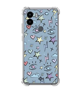 Funda Antigolpe [ Xiaomi Redmi A1 Plus ] Dibujo Auténtico [ Tormenta de Ojos ] Esquina Reforzada Silicona 1.5mm