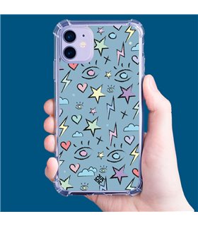 Funda Antigolpe [ Xiaomi Redmi A1 Plus ] Dibujo Auténtico [ Tormenta de Ojos ] Esquina Reforzada Silicona 1.5mm