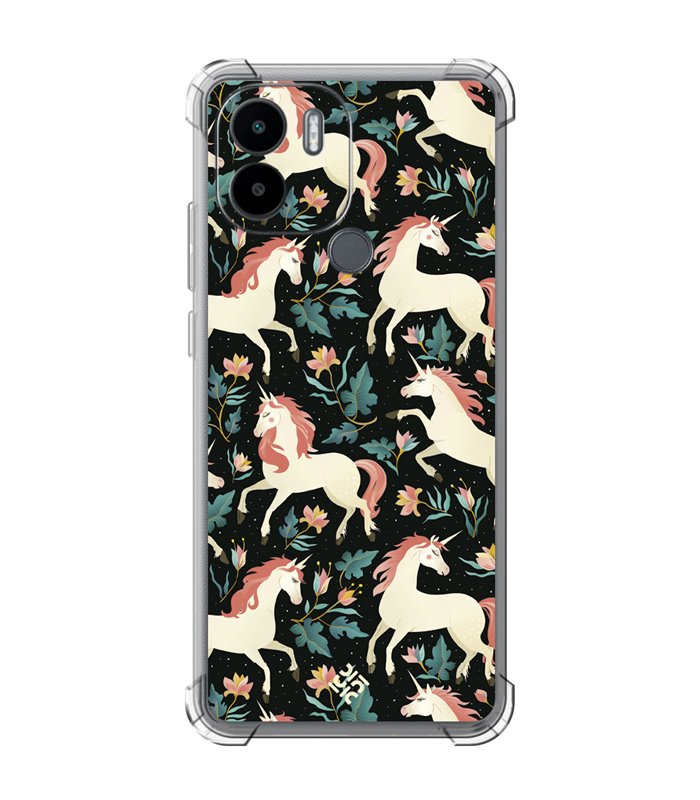 Funda Antigolpe [ Xiaomi Redmi A1 Plus ] Dibujo Cute [ Fantasia de Unicornios ] Esquina Reforzada Silicona 1.5