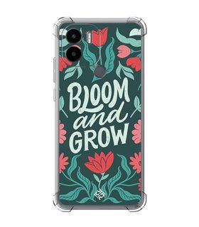 Funda Antigolpe [ Xiaomi Redmi A1 Plus ] Dibujo Frases Guays [ Flores Bloom and Grow ] Esquina Reforzada Silicona 1.5mm
