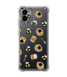 Funda Antigolpe [ Xiaomi Redmi A1 Plus ] Dibujo Mascotas [ Miel y Abejas ] Esquina Reforzada Silicona 1.5mm Transparente