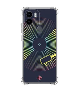 Funda Antigolpe [ Xiaomi Redmi A1 Plus ] Diseño Música [ Dibujo Disco de Vinilo ] Esquina Reforzada Silicona 1.5mm Transparente