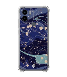 Funda Antigolpe [ Xiaomi Redmi A1 Plus ] Dibujo Tendencias [ Pintura de Arte Abstracto Azul ] Esquina Reforzada Silicona 1.5mm