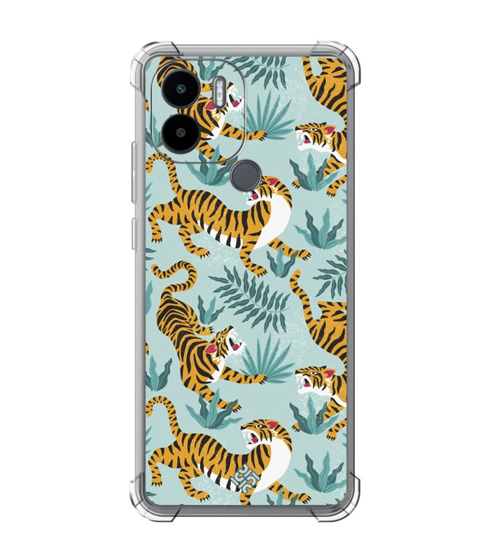 Funda Antigolpe [ Xiaomi Redmi A1 Plus ] Dibujo Tendencias [ Estampado de Tigres ] Esquina Reforzada Silicona 1.5mm 