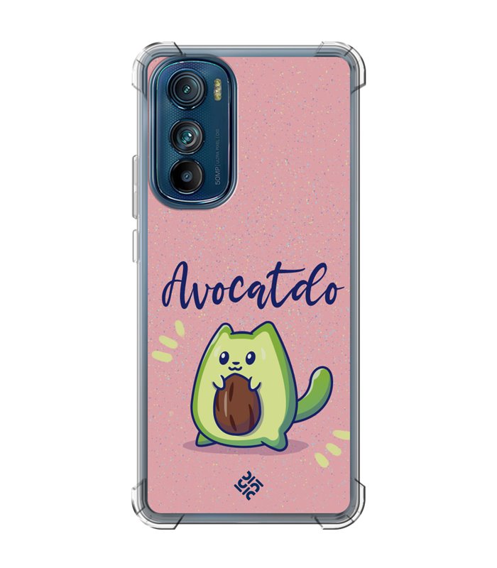 Funda Antigolpe [ Motorola Edge 30 ] Dibujo Cute [ Avocatdo ] Esquina Reforzada Silicona 1.5mm Transparente