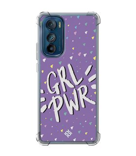 Funda Antigolpe [ Motorola Edge 30 ] Dibujo Frases Guays [ GRL Power ] Esquina Reforzada Silicona 1.5mm Transparente