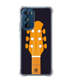 Funda Antigolpe [ Motorola Edge 30 ] Diseño Música [ Mástil y Pala de Guitarra ] Esquina Reforzada Silicona 1.5mm