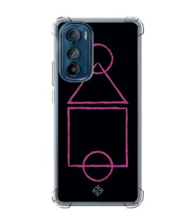 Funda Antigolpe [ Motorola Edge 30 ] Squid Game [Pista de Juego] Esquina Reforzada Silicona 1.5mm Transparente