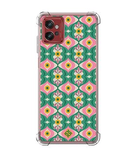 Funda Antigolpe [ Motorola Moto G32 ] Dibujos Retro [ Tercer Ojo - Caleidoscopio ] Esquina Reforzada Silicona 1.5mm