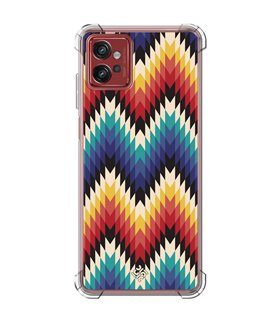 Funda Antigolpe [ Motorola Moto G32 ] Dibujo Tendencias [ Patron Geométrico ] Esquina Reforzada Silicona 1.5mm