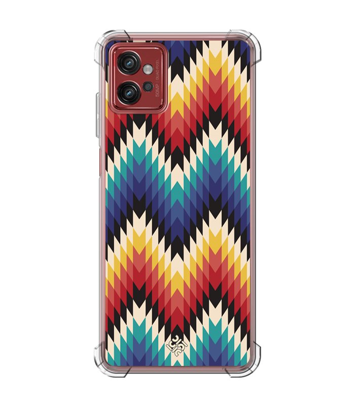 Funda Antigolpe [ Motorola Moto G32 ] Dibujo Tendencias [ Patron Geométrico ] Esquina Reforzada Silicona 1.5mm