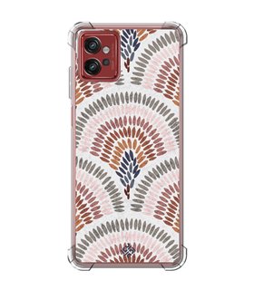 Funda Antigolpe [ Motorola Moto G32 ] Dibujo Tendencias [ Diseño Mosaico ] Esquina Reforzada Silicona 1.5mm Transparente