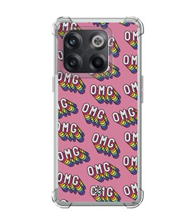 Funda Antigolpe [ OnePlus 10T ] Dibujo Frases Guays [ OMG ] Esquina Reforzada Silicona 1.5mm Transparente