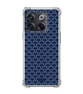 Funda Antigolpe [ OnePlus 10T ] Dibujo Japones [ Patron Abstracto Loto Azul ] Esquina Reforzada Silicona 1.5mm