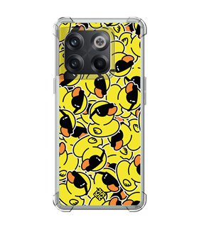 Funda Antigolpe [ OnePlus 10T ] Dibujo Mascotas [ Pegatinas Patito Cool ] Esquina Reforzada Silicona 1.5 Transparente