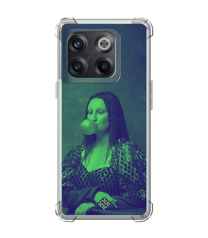 Funda Antigolpe [ OnePlus 10T ] Dibujo Auténtico [ Mona Lisa Moderna ] Esquina Reforzada Silicona 1.5mm Transparente