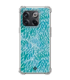 Funda Antigolpe [ OnePlus 10T ] Dibujo Auténtico [ Patron Abstracto Azul ] Esquina Reforzada Silicona 1.5mm