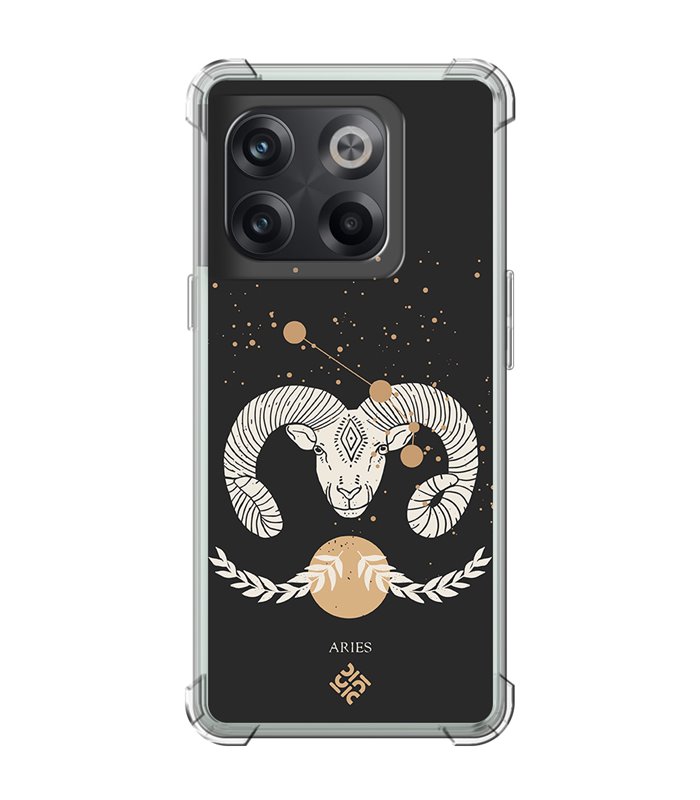 Funda Antigolpe [ OnePlus 10T ] Dibujo Zodiaco [ Signo Zodiacal - Aries ] Esquina Reforzada Silicona 1.5mm 