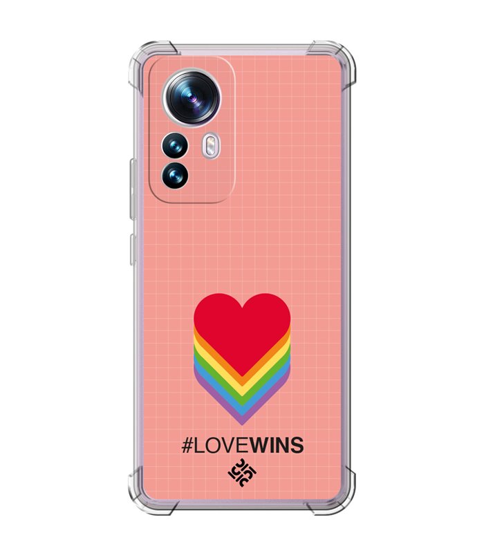 Funda Antigolpe [ Xiaomi 12T - 12T Pro ] Dibujo Auténtico [ Corazones - Love Wins ] Esquina Reforzada Silicona 1.5mm