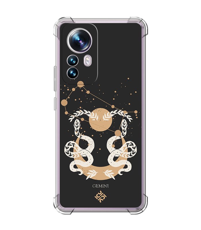 Funda Antigolpe [ Xiaomi 12T - 12T Pro ] Dibujo Zodiaco [ Signo Zodiacal - Geminis ] Esquina Reforzada Silicona 1.5mm 