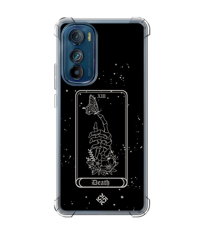 Funda Antigolpe [ Motorola Edge 30 ] Dibujo Esotérico [ Carta del Tarot -  Death ] Esquina Reforzada Silicona 1.5mm