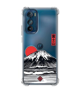 Funda Antigolpe [ Motorola Edge 30 ] Dibujo Japones [ Monte Fuji ] Esquina Reforzada Silicona 1.5mm Transparente