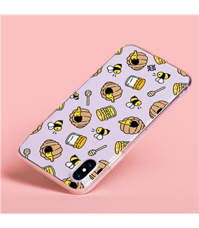 Funda Antigolpe [ Motorola Edge 30 ] Dibujo Mascotas [ Miel y Abejas ] Esquina Reforzada Silicona 1.5mm Transparente