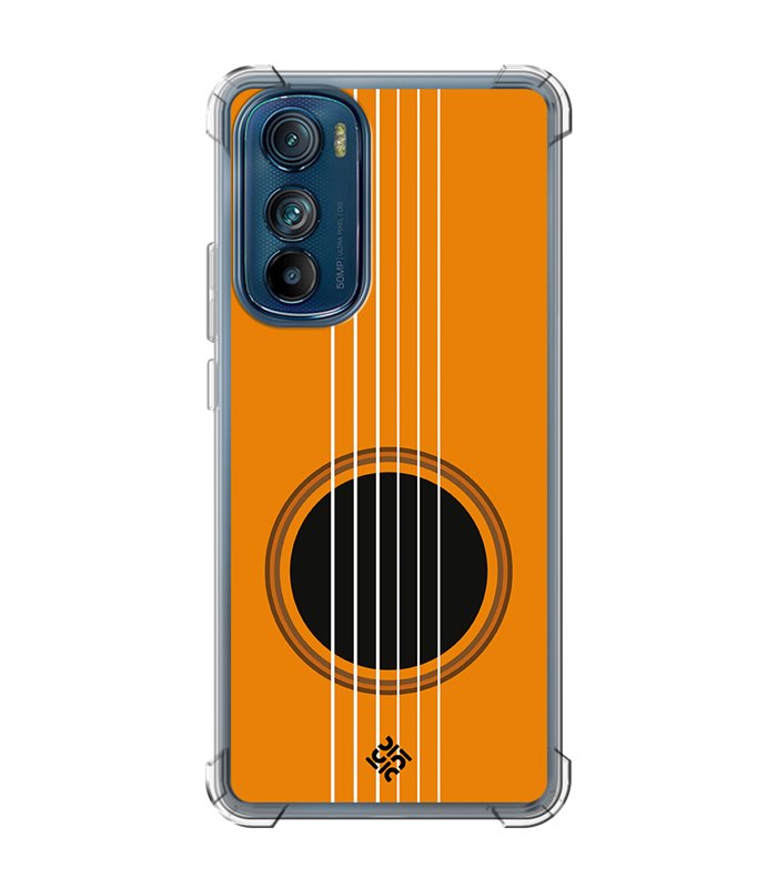 Funda Antigolpe [ Motorola Edge 30 ] Diseño Música [ Caja de Resonancia Guitarra ] Esquina Reforzada Silicona 1.5mm