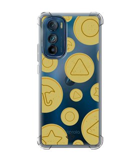 Funda Antigolpe [ Motorola Edge 30 ] Squid Game [Galletas Dalgona Candy] Esquina Reforzada Silicona 1.5mm Transparente