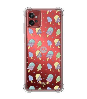 Funda Antigolpe [ Motorola Moto G32 ] Dibujo Auténtico [ Polos ] Esquina Reforzada Silicona 1.5mm Transparente