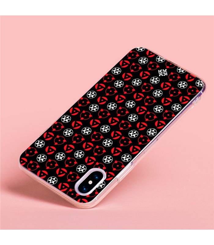 Funda Antigolpe [ Motorola Moto G32 ] Dibujos Frikis [ Ojos Sharingan ] Esquina Reforzada Silicona 1.5mm Transparente