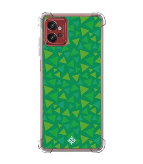 Funda Antigolpe [ Motorola Moto G32 ] Dibujos Frikis [ Suelo Primavera A.C ] Esquina Reforzada Silicona 1.5mm Transparente