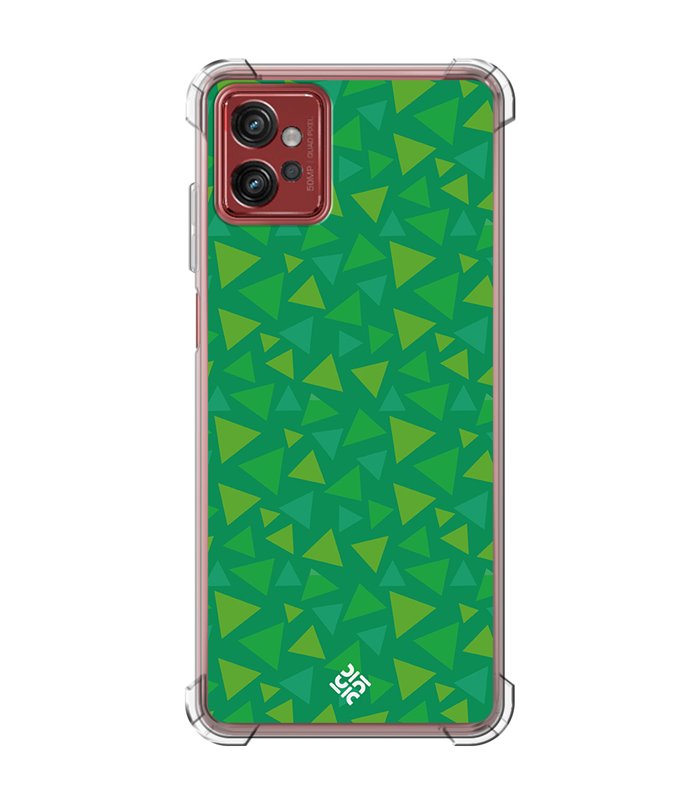 Funda Antigolpe [ Motorola Moto G32 ] Dibujos Frikis [ Suelo Primavera A.C ] Esquina Reforzada Silicona 1.5mm Transparente