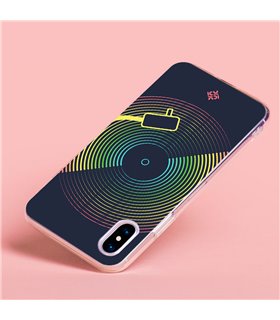 Funda Antigolpe [ Motorola Moto G32 ] Diseño Música [ Dibujo Disco de Vinilo ] Esquina Reforzada Silicona 1.5mm Transparente