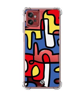 Funda Antigolpe [ Motorola Moto G32 ] Dibujo Auténtico [ Impresión Moderna de Arte Minimalista ] Esquina Reforzada Silicona