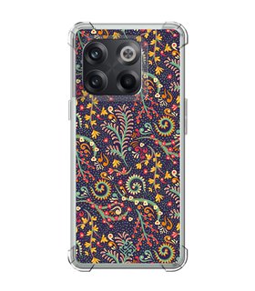 Funda Antigolpe [ OnePlus 10T ] Dibujo Auténtico [ Patrón de Platas Abstractas ] Esquina Reforzada Silicona 1.5mm