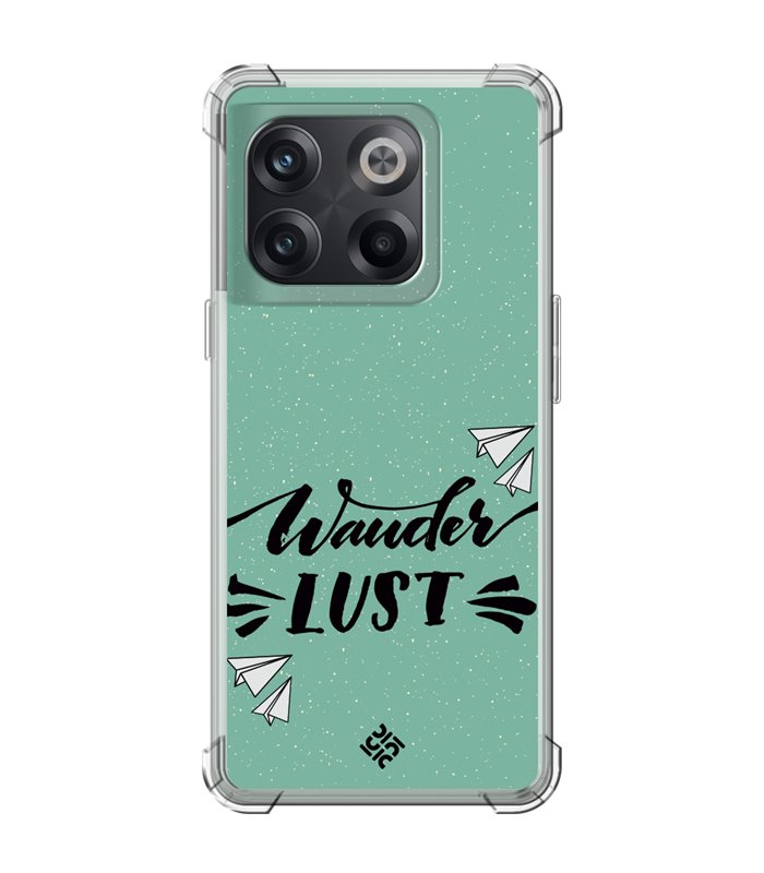 Funda Antigolpe [ OnePlus 10T ] Dibujo Auténtico [ Wander Lust ] Esquina Reforzada Silicona 1.5mm Transparente