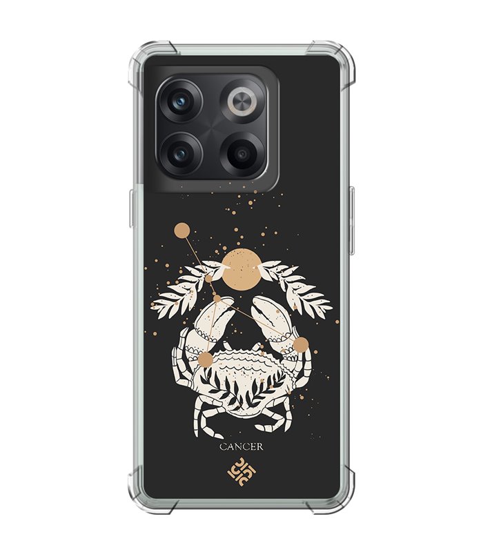 Funda Antigolpe [ OnePlus 10T ] Dibujo Zodiaco [ Signo Zodiacal - Cancer ] Esquina Reforzada Silicona 1.5mm