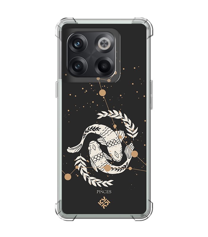 Funda Antigolpe [ OnePlus 10T ] Dibujo Zodiaco [ Signo zodiacal - Picis ] Esquina Reforzada Silicona 1.5 Transparente