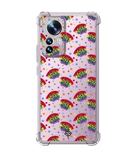 Funda Antigolpe [ Xiaomi 12T - 12T Pro ] Dibujo Auténtico [ Arcoiris - Love Wins ] Esquina Reforzada Silicona 1.5mm