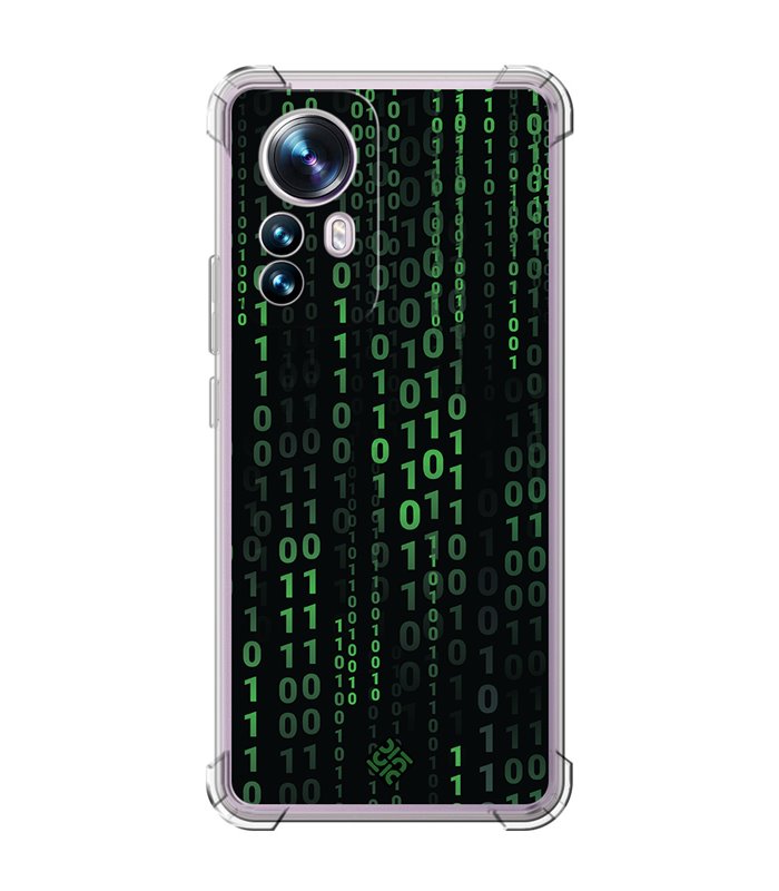 Funda Antigolpe [ Xiaomi 12T - 12T Pro ] Cine Fantástico [ Números Binarios Matrix ] Esquina Reforzada Silicona 1.5