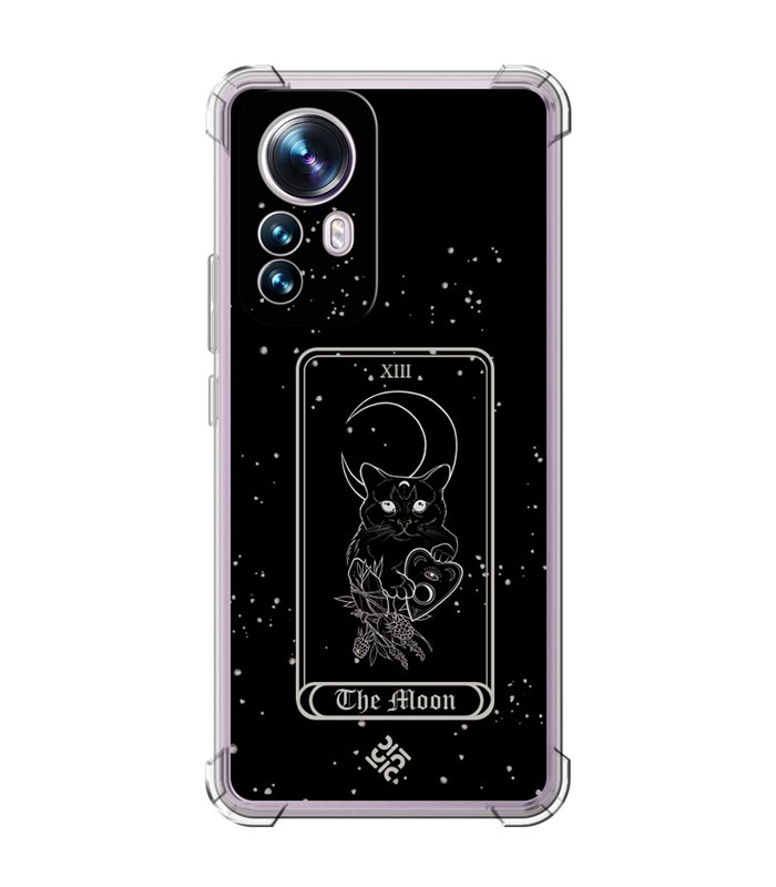 Funda Antigolpe [ Xiaomi 12T - 12T Pro ] Dibujo Esotérico [ Carta del Tarot - The Moon ] Esquina Reforzada 1.5mm Transparente