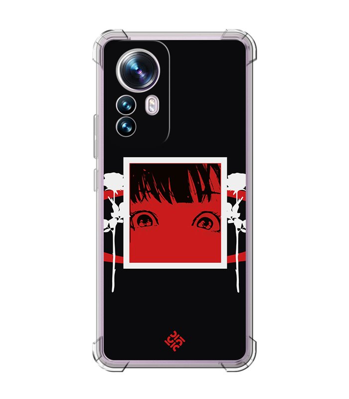 Funda Antigolpe [ Xiaomi 12T - 12T Pro ] Dibujos Frikis [ Mirada Anime, Manga Rojo Intenso ] Esquina Reforzada Silicona 1.5mm