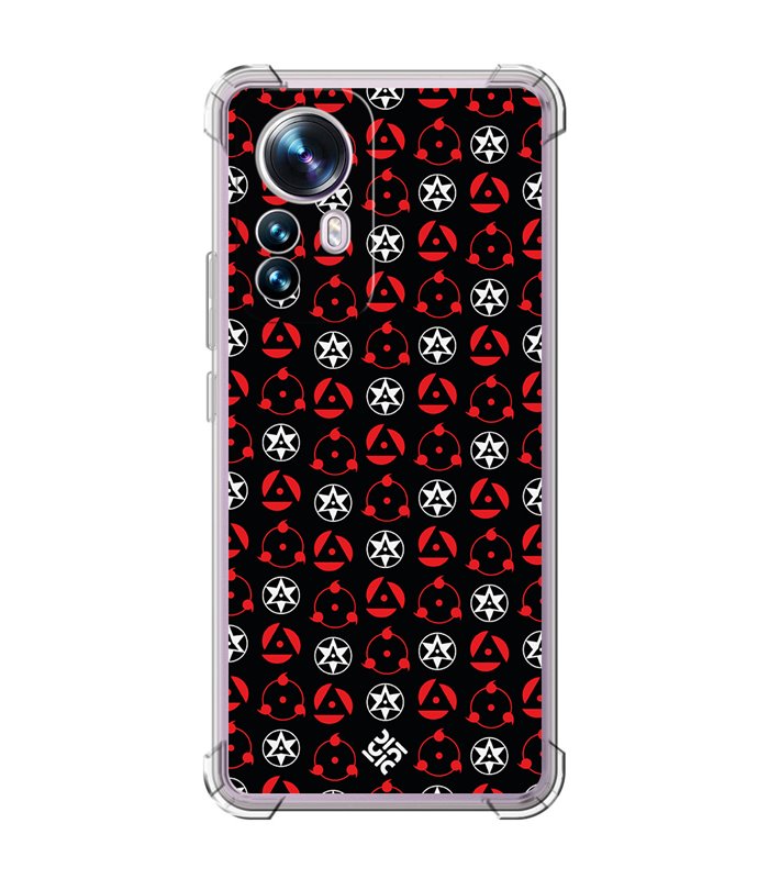 Funda Antigolpe [ Xiaomi 12T - 12T Pro ] Dibujos Frikis [ Ojos Sharingan ] Esquina Reforzada Silicona 1.5mm Transparente