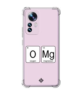 Funda Antigolpe [ Xiaomi 12T - 12T Pro ] Dibujo Frases Guays [ Oxigeno + Magnesio - OMG ] Esquina Reforzada 1.5 Transparente