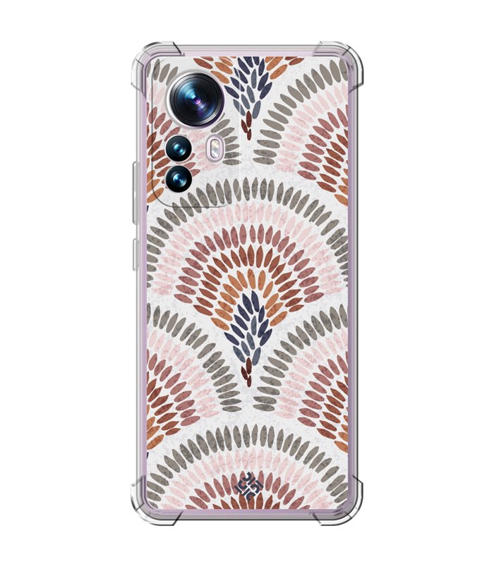 Funda Antigolpe [ Xiaomi 12T - 12T Pro ] Dibujo Tendencias [ Diseño Mosaico ] Esquina Reforzada Silicona 1.5mm Transparente