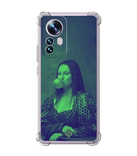 Funda Antigolpe [ Xiaomi 12T - 12T Pro ] Dibujo Auténtico [ Mona Lisa Moderna ] Esquina Reforzada Silicona 1.5mm Transparente