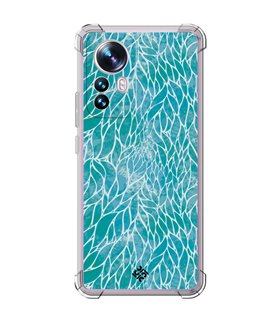 Funda Antigolpe [ Xiaomi 12T - 12T Pro ] Dibujo Auténtico [ Patron Abstracto Azul ] Esquina Reforzada Silicona 1.5mm